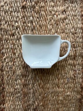 NEW Crate & Barrel Tea Cup Coffee Cup Spoon Rest Tea Bag Rest